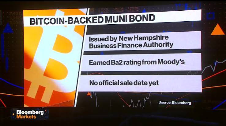 Bitcoin-Backed Muni Bond Clears Hurdle With Moody’s Rating